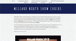 Desktop Screenshot of millardnorthshowchoirs.org